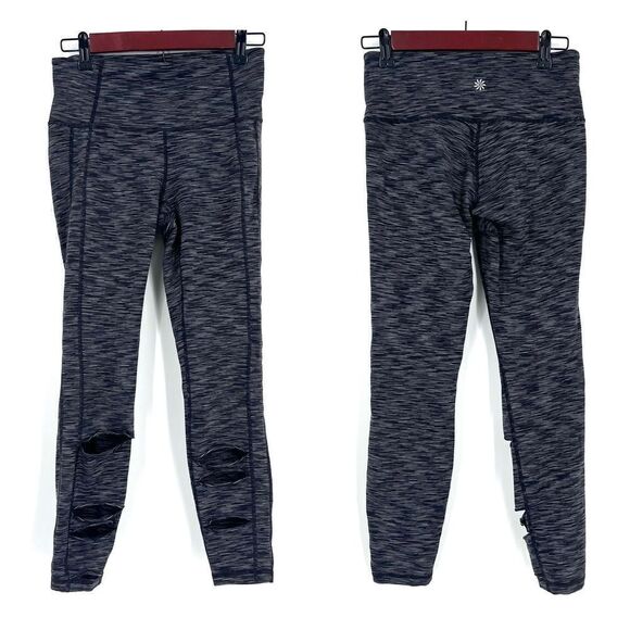 Athleta space dye front cutout‎ leggings small 25” moto - Picture 1 of 10